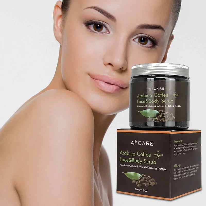 Coffee Scrub Cream Clean Facial Body - Bellarte Enchanté Coffee Scrub Cream Clean Facial Body